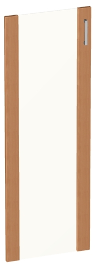 Дверь средняя стеклянная в дерев. рамке (левая)