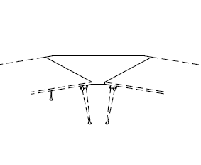 Угловой модуль для модульного стола в шпоне