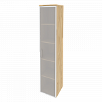 Шкаф высокий узкий правый (1 высокий фасад стекло в раме) Onix Wood/Оникс Вуд O.SU-1.10R(R)