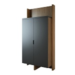 Высокий шкаф с отделением для одежды  минибаром Freeport F342/F304/NEV1003