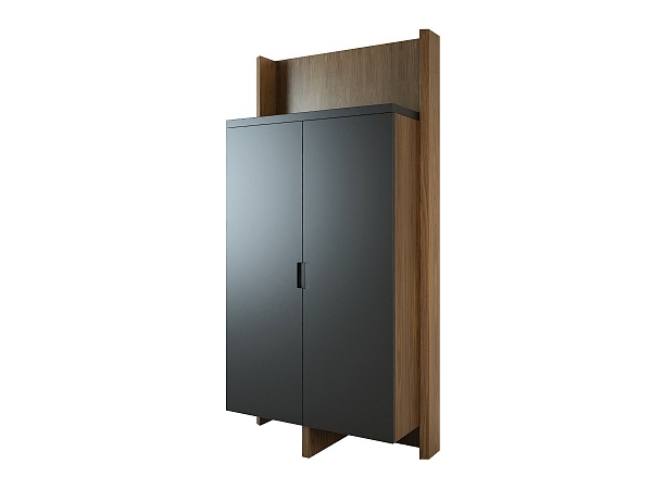 Высокий шкаф с отделением для одежды  минибаром Freeport F342/F304/NEV1003