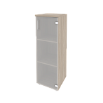 Шкаф средний узкий правый (1 средний фасад стекло) Onix Wood/Оникс Вуд O.SU-2.4(R)