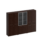 Шкаф комбинированный ( одежда - стекло - закрытый, 4 двери) Reventon МЕ 377
