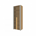 Шкаф высокий со стеклянными дверьми  Remo Rem-46 + Rem-03.2