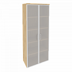 Шкаф высокий широкий (2 высоких фасада стекло в раме) Onix Wood/Оникс Вуд O.ST-1.10R