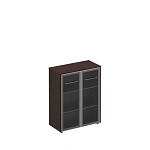 Шкаф для документов средний со стеклянными дверьми Reventon МЕ 312