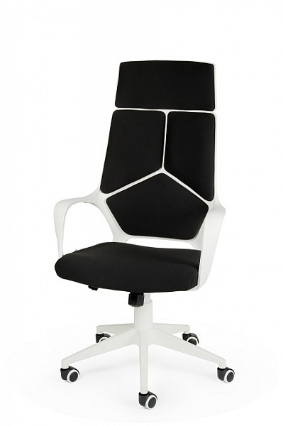 Кресло руководителя  IQ белый пластик CX0898H-0-54 Ткань 