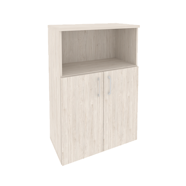 Шкаф средний широкий (2 низких фасада ЛДСП) Onix Wood/Оникс Вуд O.ST-2.1