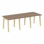 Стол для переговоров, опоры - массив дерева  Onix Wood/Оникс Вуд OW.PRG-3.0