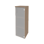 Шкаф средний узкий правый (1 средний фасад стекло) Onix Wood/Оникс Вуд O.SU-2.4(R)