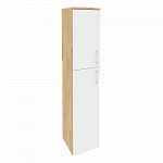 Шкаф высокий узкий левый (1 средний фасад ЛДСП + 1 низкий ЛДСП) Onix Wood/Оникс Вуд O.SU-1.8(L)