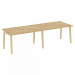 Стол для переговоров, опоры - массив дерева  Onix Wood/Оникс Вуд OW.PRG-2.3