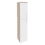 Шкаф высокий узкий левый (1 средний фасад ЛДСП + 1 низкий ЛДСП) Onix Wood/Оникс Вуд O.SU-1.8(L)