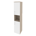 Шкаф высокий узкий правый (2 низких фасада ЛДСП) Onix Wood/Оникс Вуд O.SU-1.5(R)