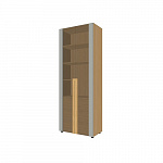 Шкаф высокий со стеклянными дверьми и боксом с 2-мя ящиками Remo Rem-46 + Rem-03.2 + Rem-51